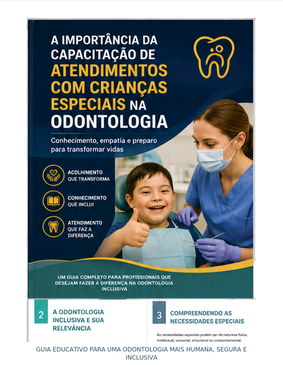 Capa do ebook A Importância da Capacitação de Atendimentos com Crianças Especiais